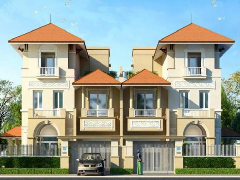 Bán căn góc biệt thự đơn lập Noble Royal Capital hướng Tây xây 4 tầng, có thang máy, bể bơi