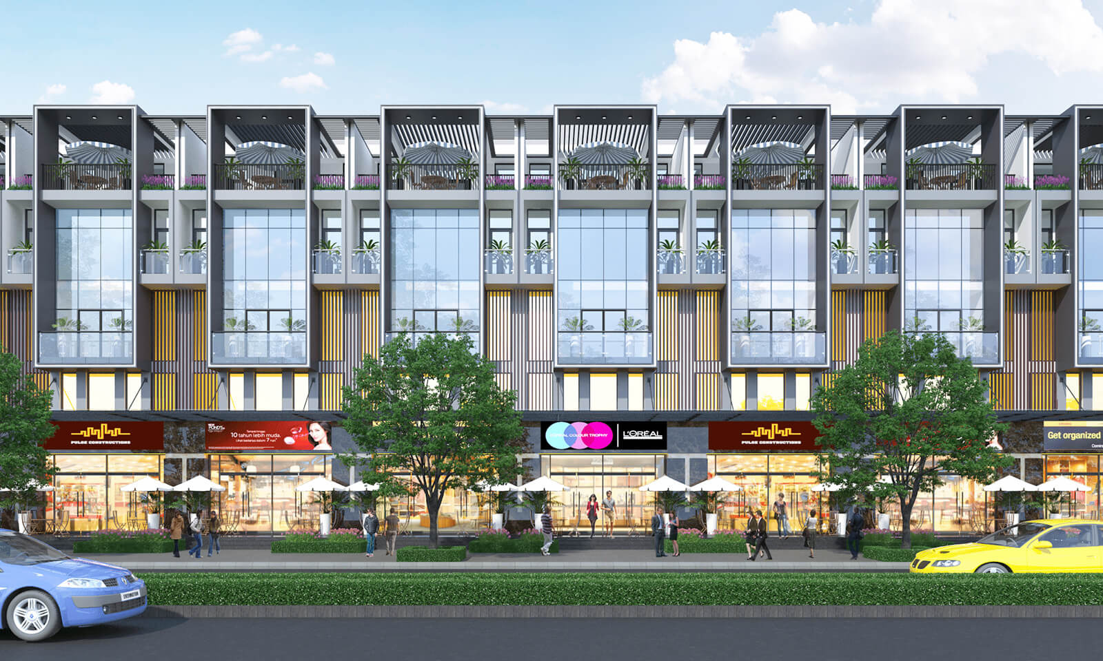 Cho thuê shophouse Noble Capital Thăng Long xây 4 tầng hướng Đông Bắc, kinh doanh thuận lợi